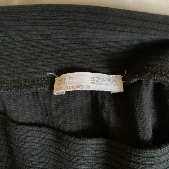Zara Raw Hem Boatneck Tee - Size S - Picture 3 of 3